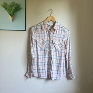 💟2/$15💟 Ever New plaid button up shirt